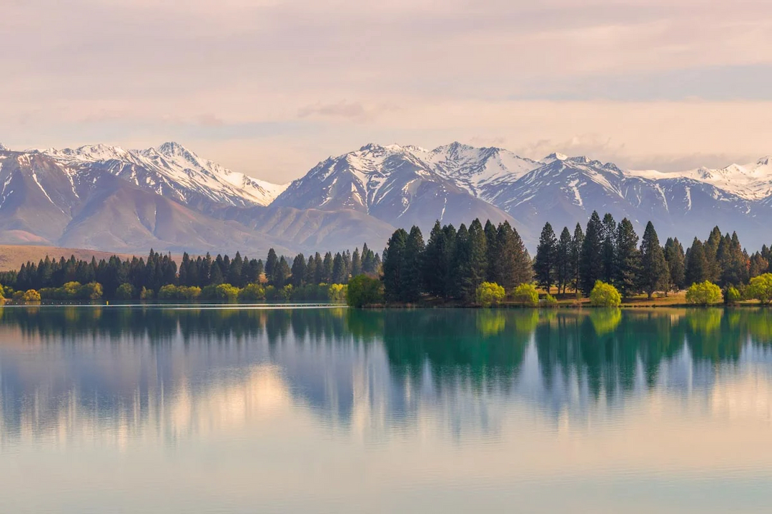 Winter Sun Over Lake Ruataniwha