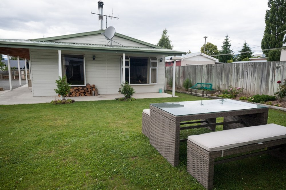 Outside view with table